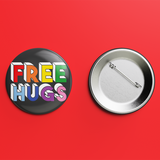 Free Hugs button badge