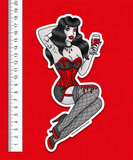 GIANT Spooky Pinup Vinyl Stickers
