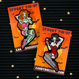 Spooky Pinup Brooches