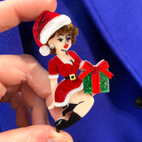 Christmas Belle Brooch