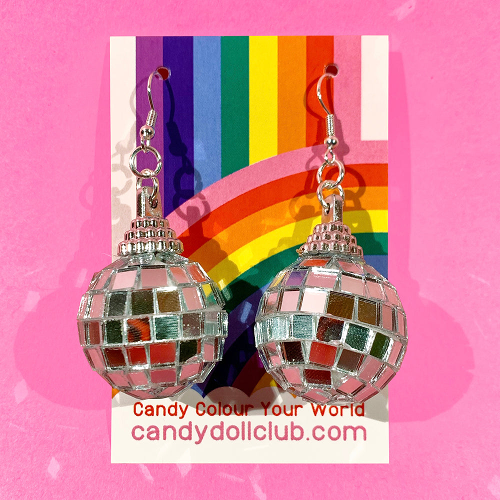Disco Ball Earrings – Candy Doll Club