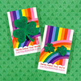 Glitter Shamrocks St Patrick's Day