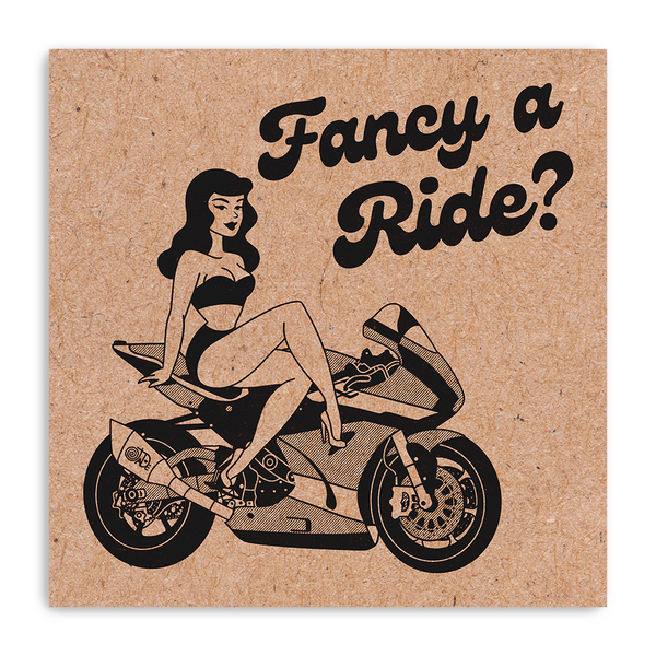 Fancy A Ride Kraft Print