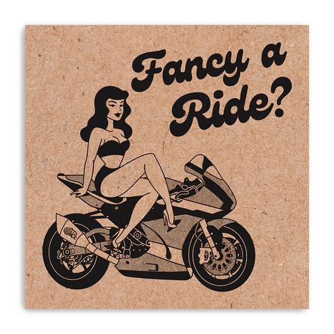 Fancy A Ride Kraft Print