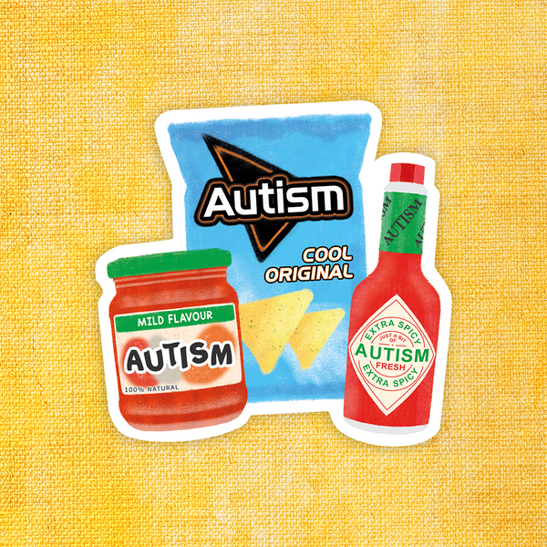 BIG Autism Flavours Vinyl Sticker