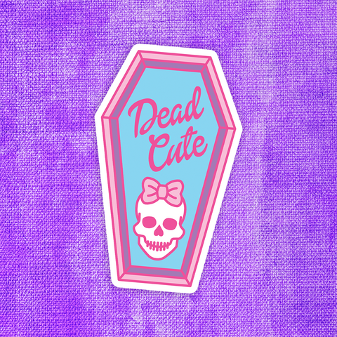 BIG Dead Cute Vinyl Sticker