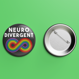 Neurodivergent button badge