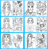 Candy Doll Club Colouring Book #1