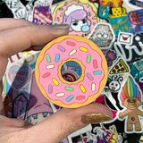 Hand Painted Donut Brooch