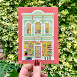 Flower Shop Postcard Print