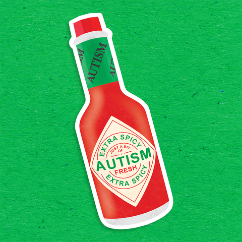 Spicy Autism Vinyl Sticker