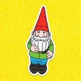 BIG Garden Gnome Vinyl Stickers