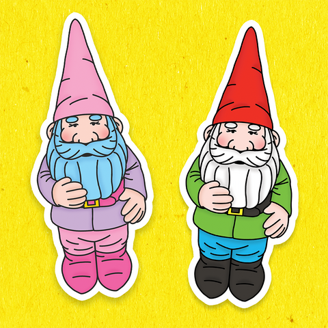 BIG Garden Gnome Vinyl Stickers