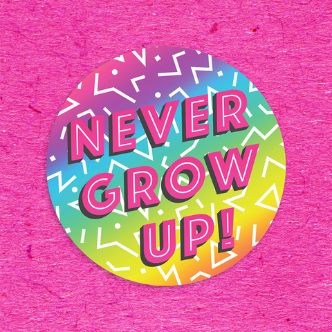 Never Grow Up 3 Sticker Pack