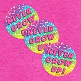 Never Grow Up 3 Sticker Pack
