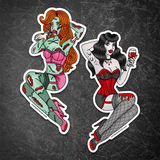 GIANT Spooky Pinup Vinyl Stickers