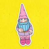 BIG Garden Gnome Vinyl Stickers