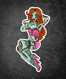 GIANT Spooky Pinup Vinyl Stickers