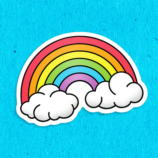 BIG Rainbow Vinyl Sticker