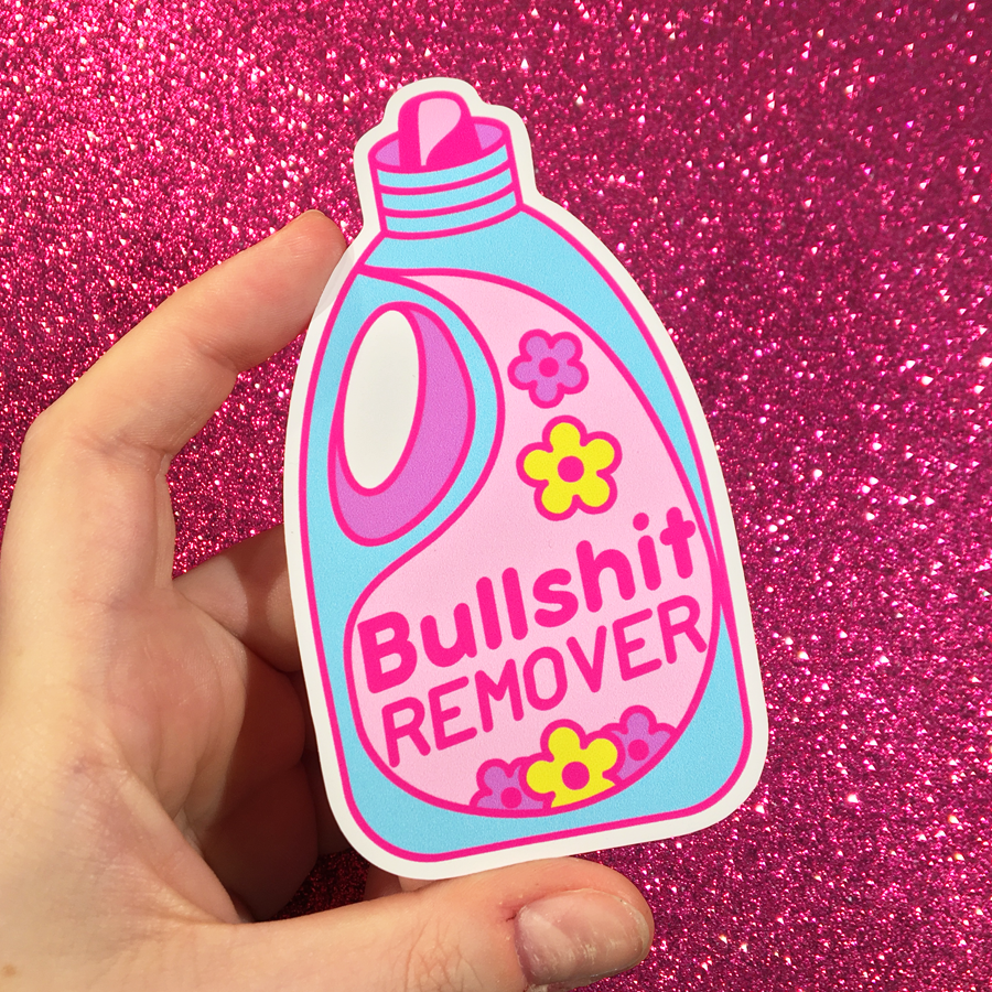 Bulshit Remover Sticker BIG Bullshit Remover Vinyl Sticker – Candy Doll Club