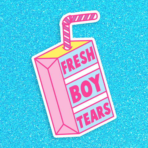 BIG Fresh Boy Tears Vinyl Sticker