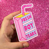 BIG Fresh Boy Tears Vinyl Sticker