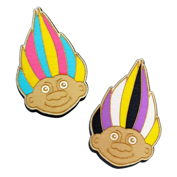 Custom Pride Flag Brooch