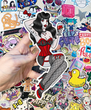 GIANT Spooky Pinup Vinyl Stickers